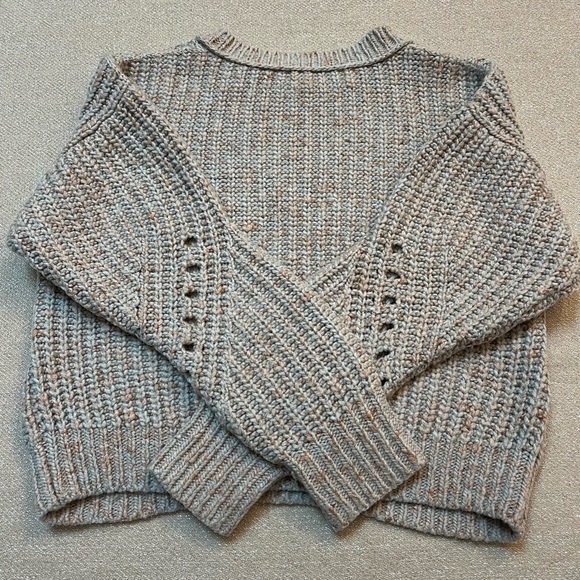 J. Crew Point Sur Oversized Cropped Chunky Ribbed Beach Sweater, size XS - Picture 3 of 4